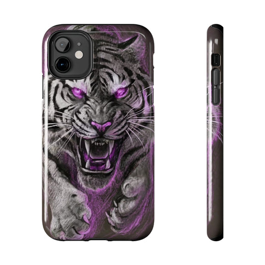 Enigmatic Hunter Tiger Sketch Tough Phone Case