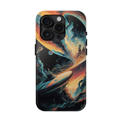 Retro Futuristic Space Odyssey Tough Phone Case
