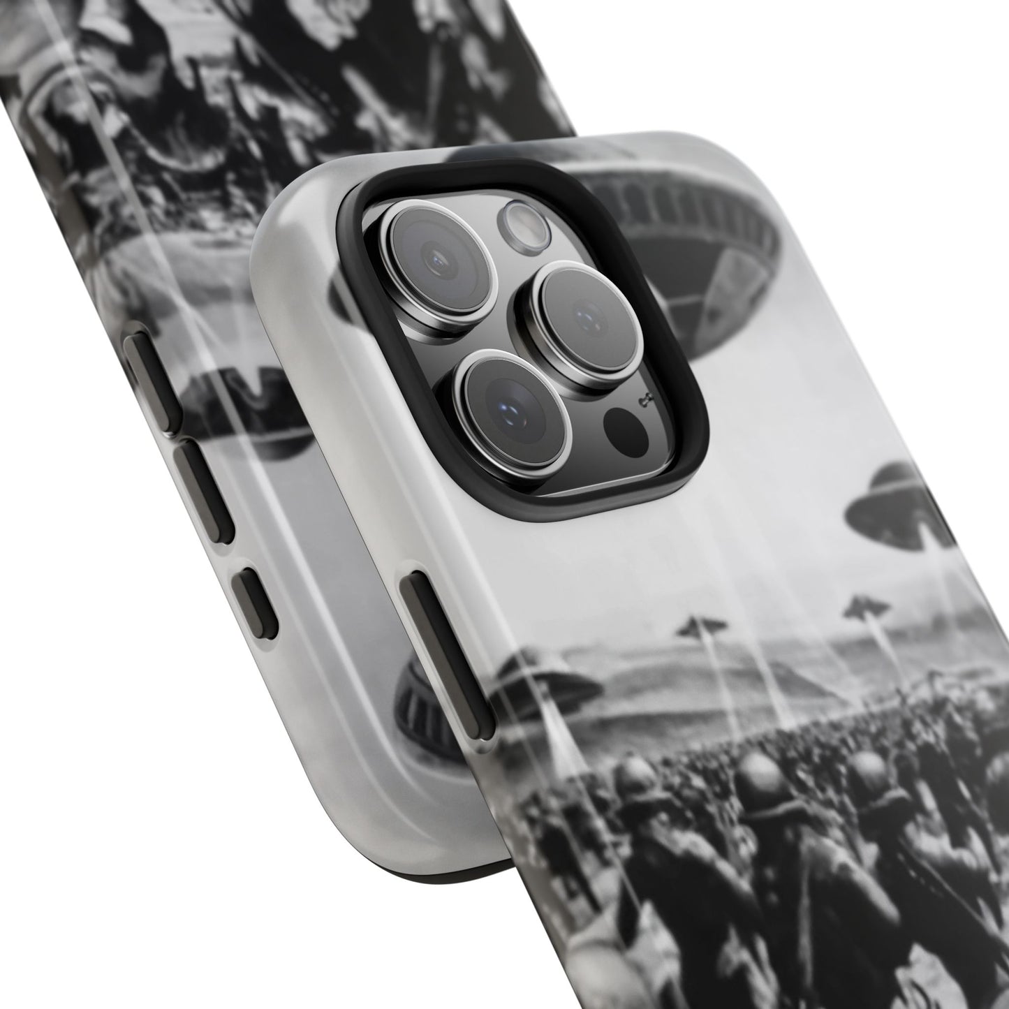 RetroWar UFO Encounter Tough Phone Case