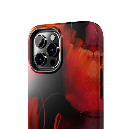 Crimson Love Blossoms Tough Phone Case