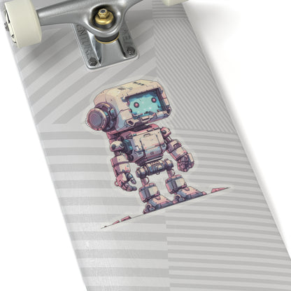 Junkyard Pixelated Robot Vinyl Sticker