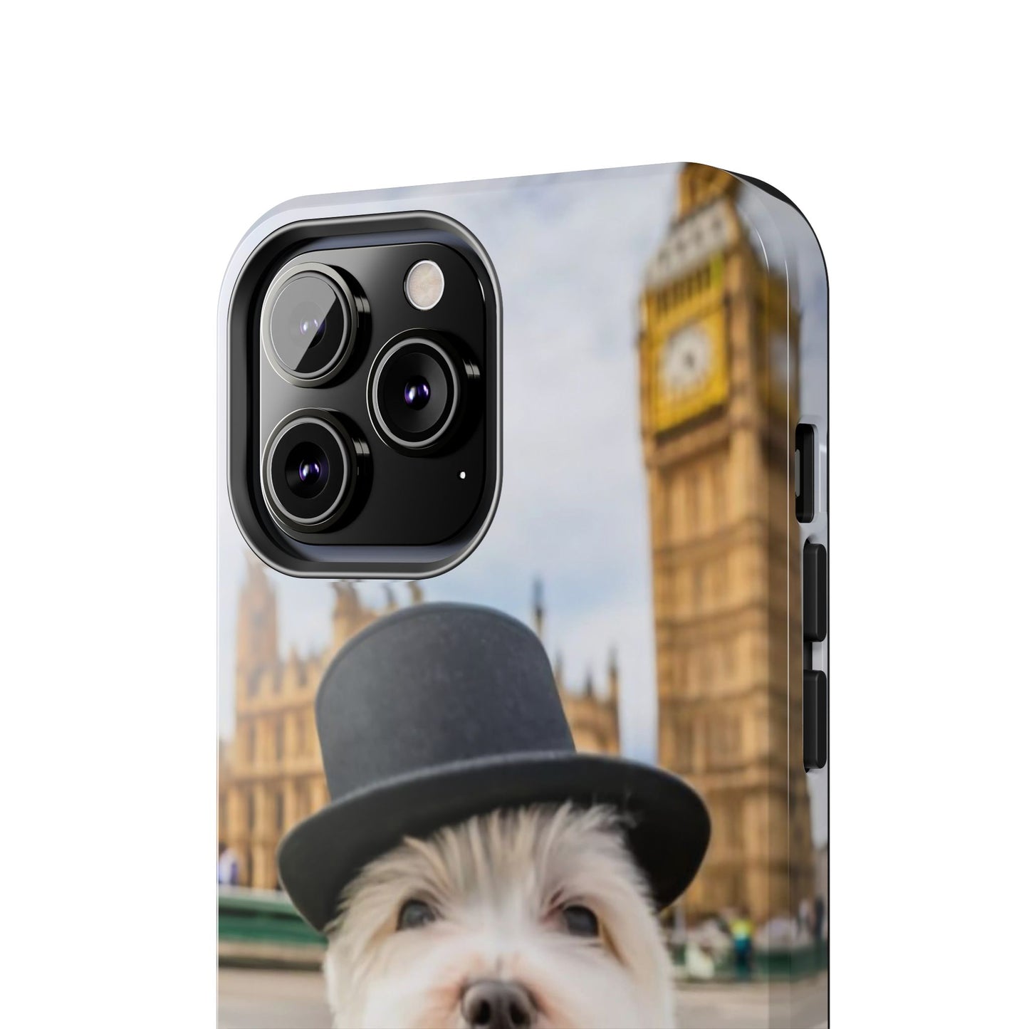 Dapper Maltese Selfie at Big Ben Tough Phone Case