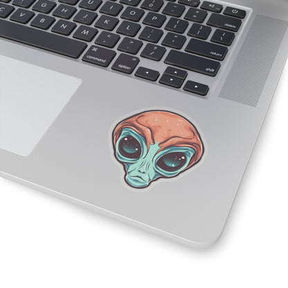 Cosmic Almond-Eyed Alien Vinyl Sticker