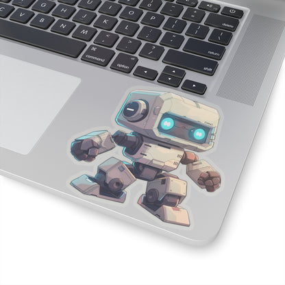 Off-White Blocky Robot Vinyl Sticker