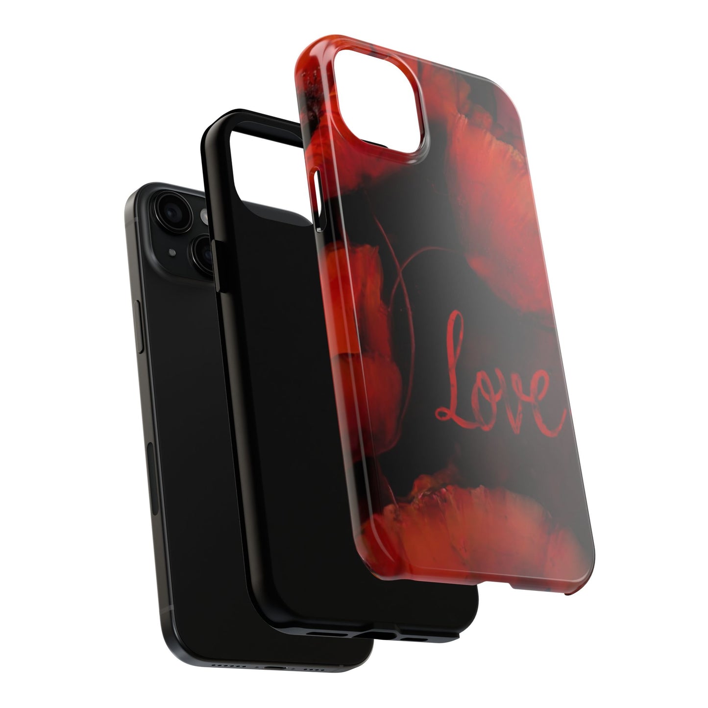 Crimson Love Blossoms Tough Phone Case