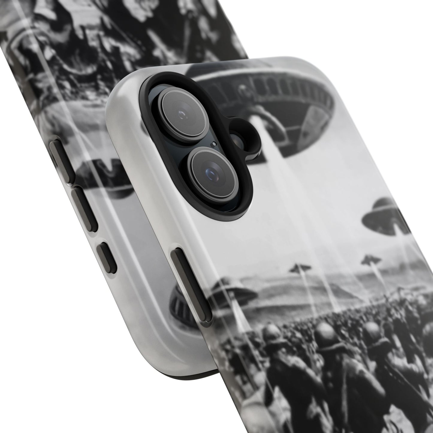 RetroWar UFO Encounter Tough Phone Case