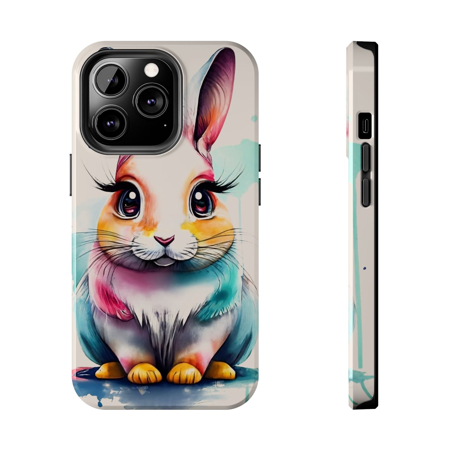 Minimalist Bunny Abstract Art Tough Phone Case