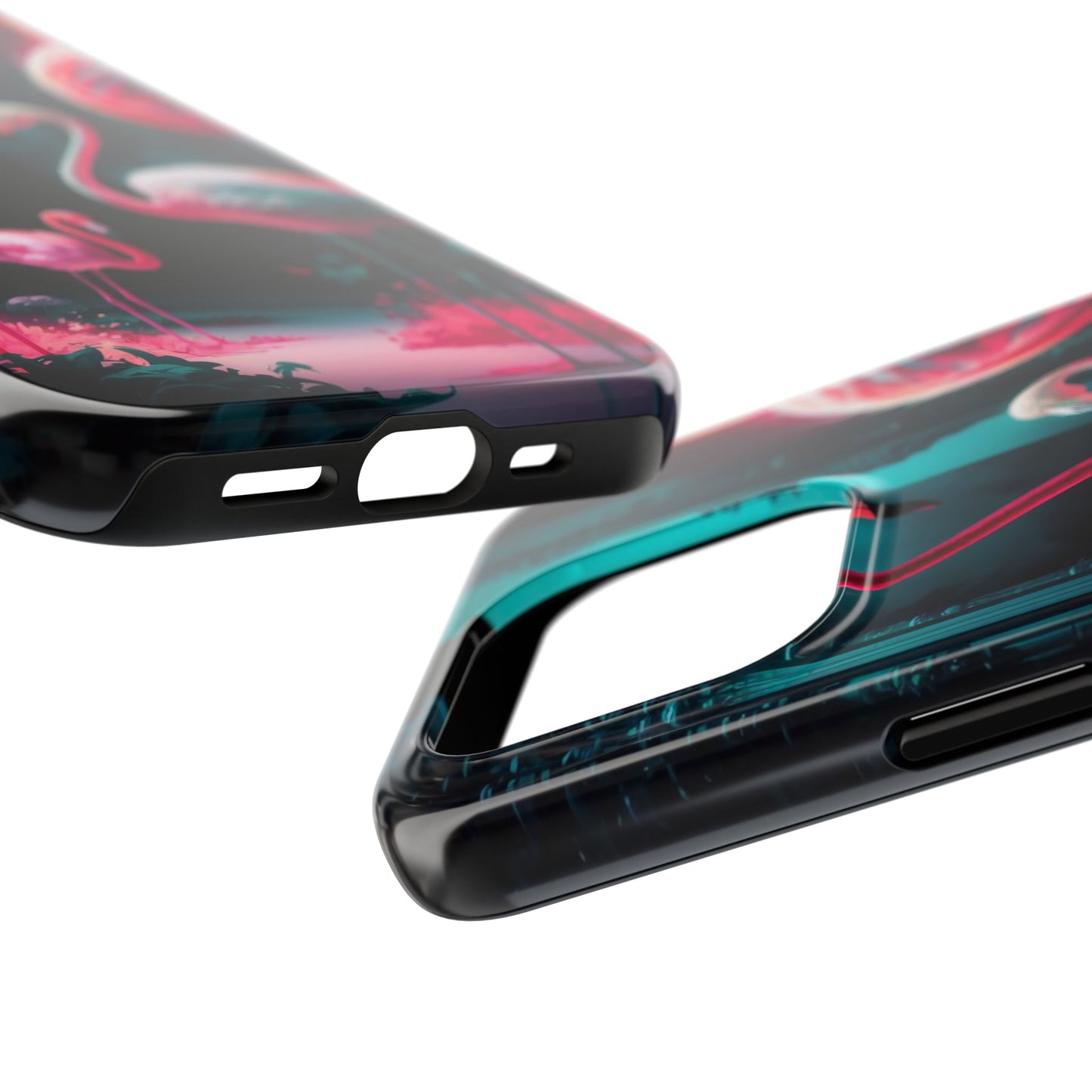 Vibrant Flamingo Gathering Tough Phone Case