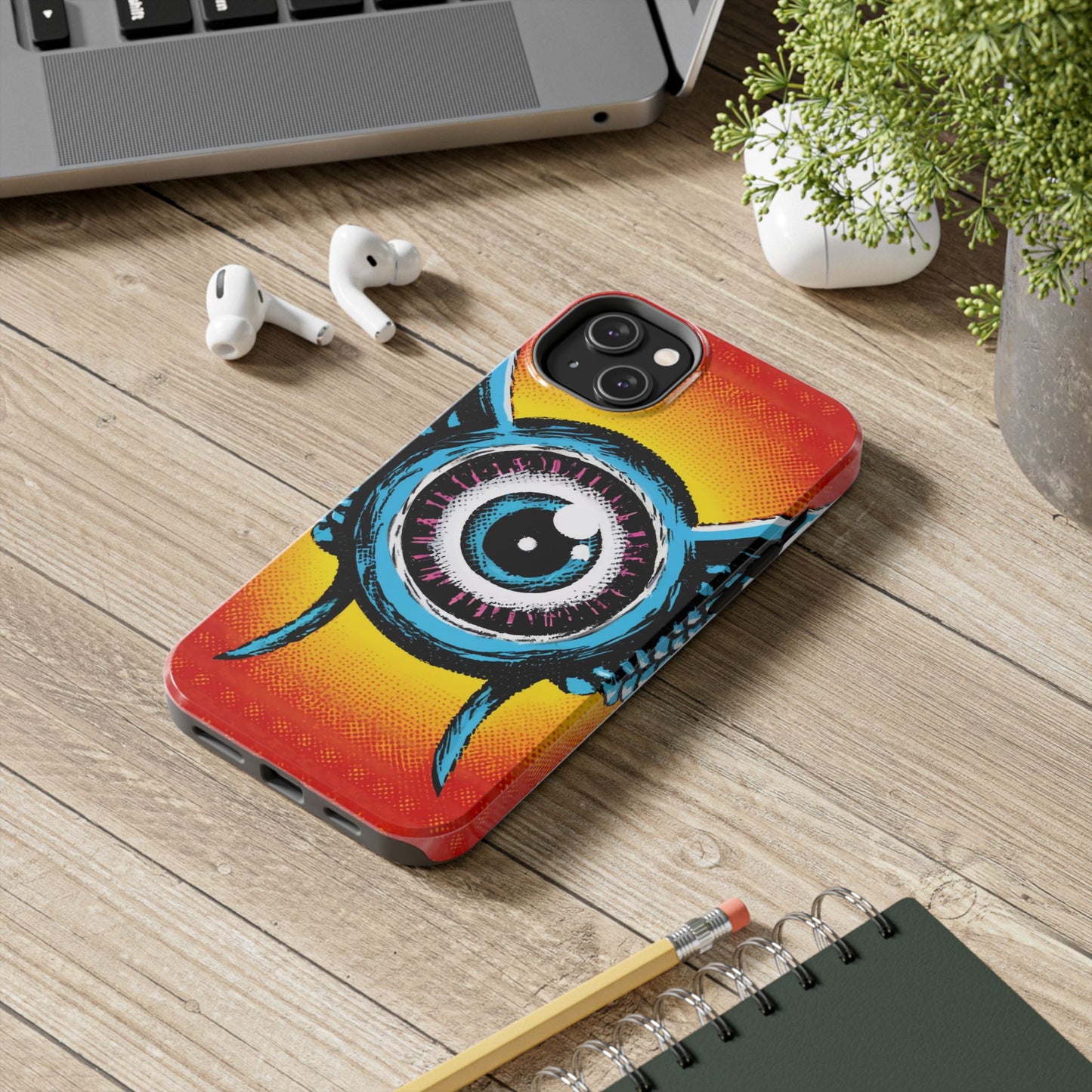 Bursting Vision Winged Eye iPhone Case