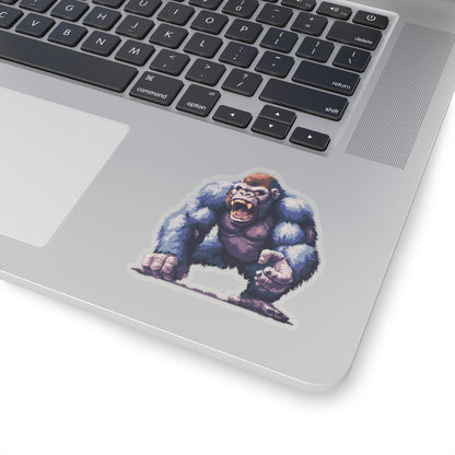 Pixelated Angry Ape Titan Vinyl Sticker