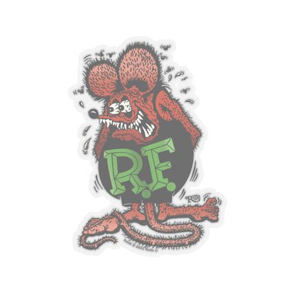 Revolt Red & Black Rat Fink Sticker