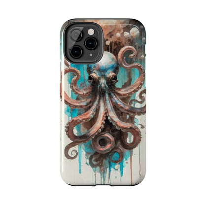 Serene Octopus Watercolor Tough Phone Case