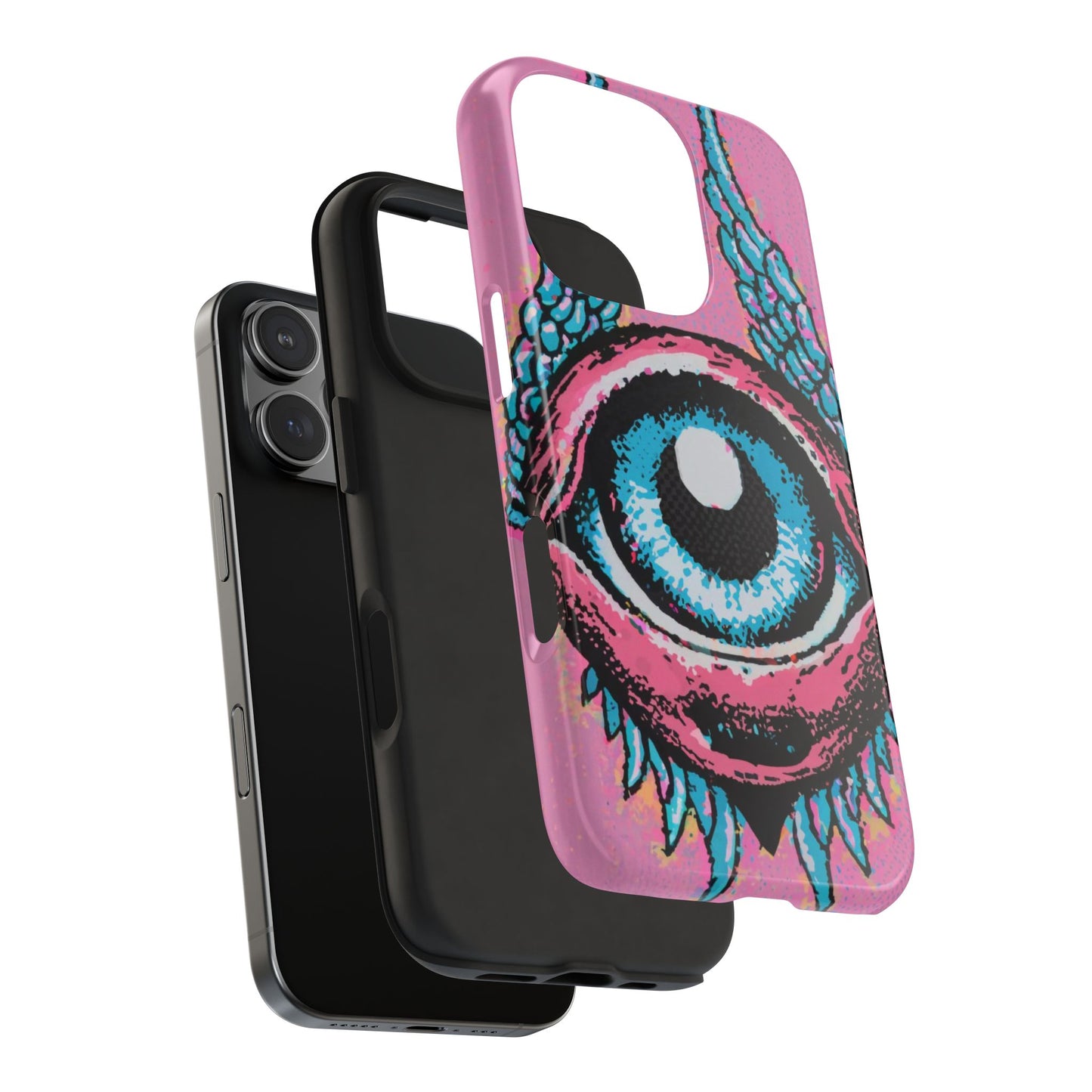 Halftone Horizon Eyeball iPhone Case