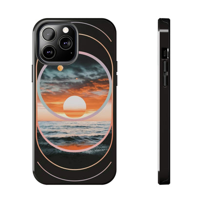 Fusion Sunset Abstract Art Tough Phone Case