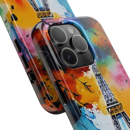 Vibrant Twilight Eiffel Defender Case