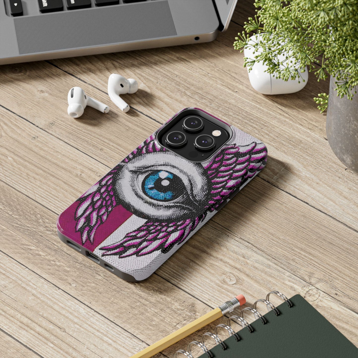 Dual-Tone Winged Eye iPhone Case