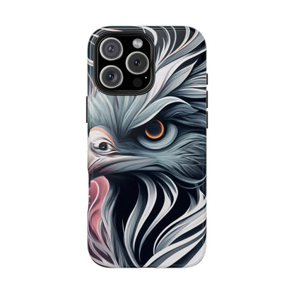 AviarySwirls Monochrome Bird Tough Phone Case