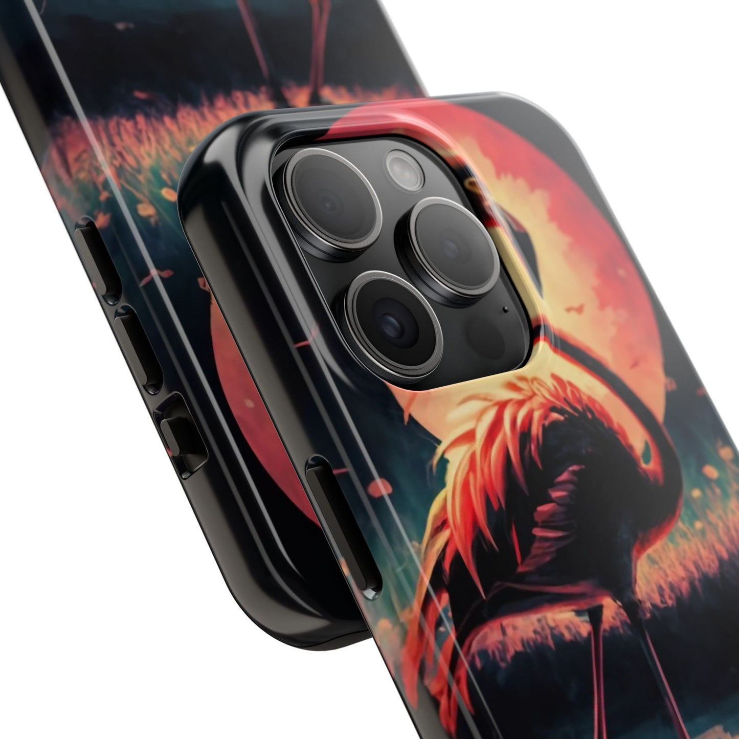 Sunset Flamingo Defender Case