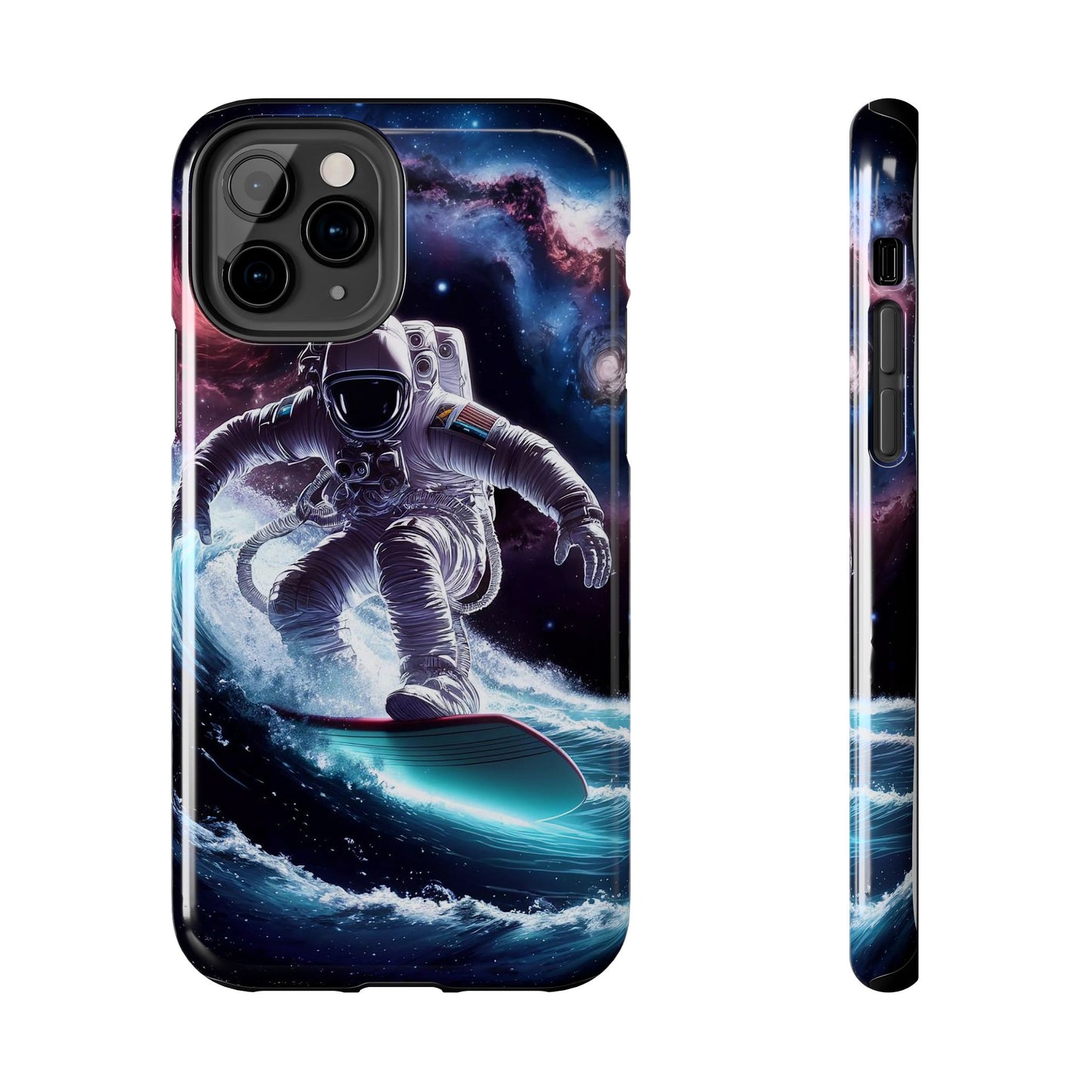 Galactic Wave Rider Astronaut Tough Phone Case