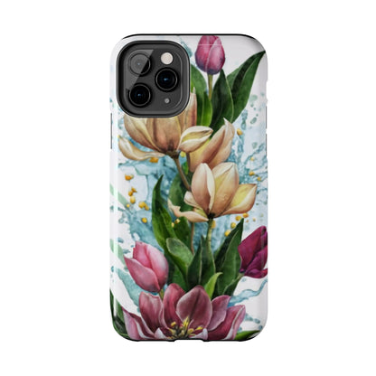 Blossom Splash Watercolor Floral Tough Phone Case