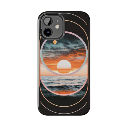 Fusion Sunset Abstract Art Tough Phone Case