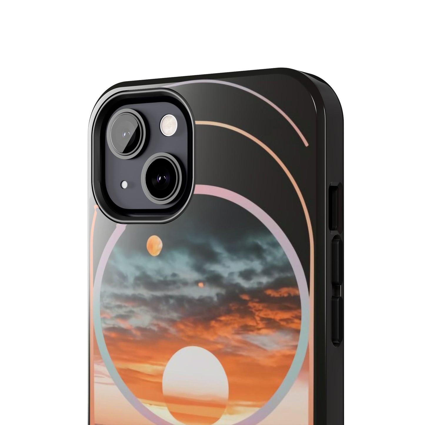 Fusion Sunset Abstract Art Tough Phone Case