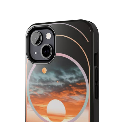 Fusion Sunset Abstract Art Tough Phone Case