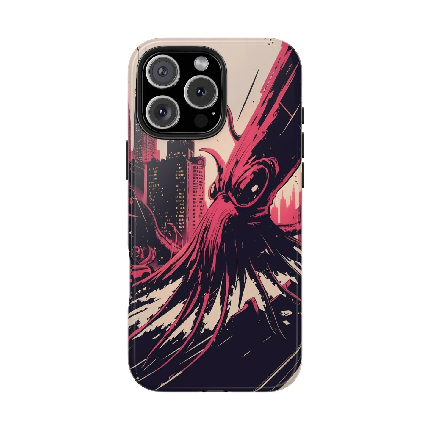 Kraken Rampage Cityscape Tough Phone Case