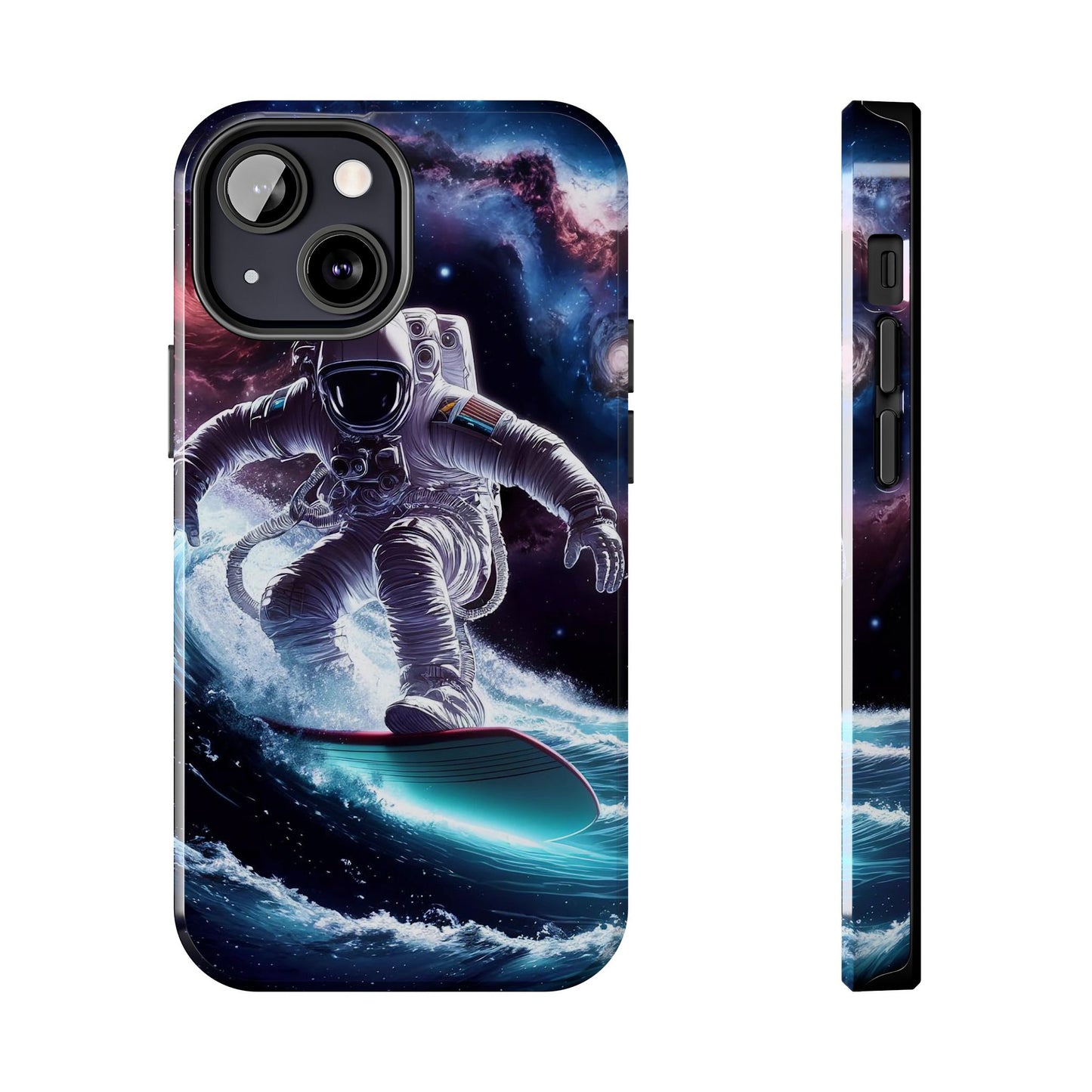 Galactic Wave Rider Astronaut Tough Phone Case