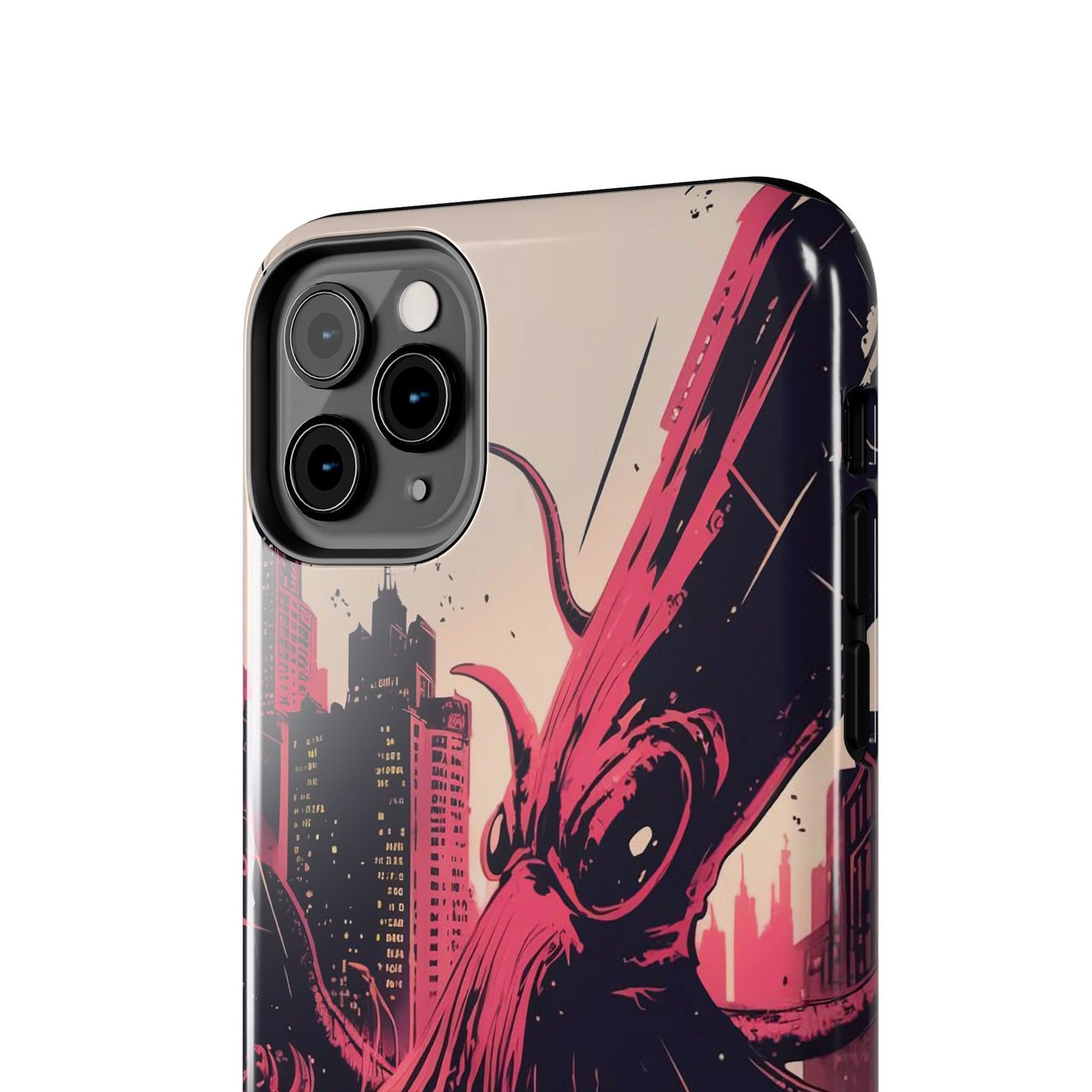 Kraken Rampage Cityscape Tough Phone Case