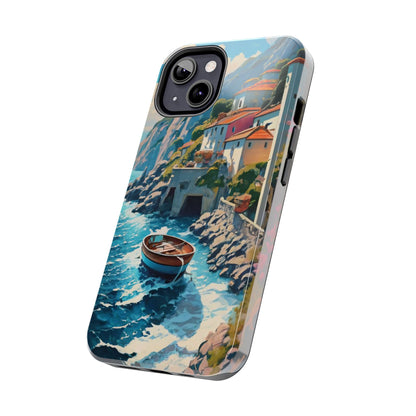 Coastal Dreamscape Boat Tough Phone Case