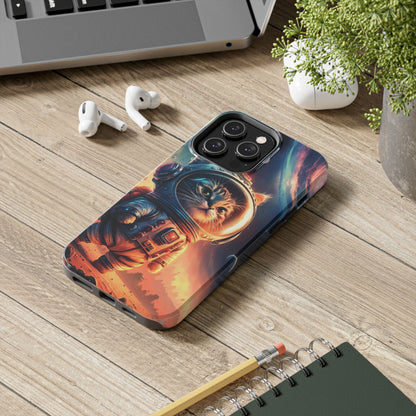 Cosmic Kitty Space Explorer Tough Phone Case