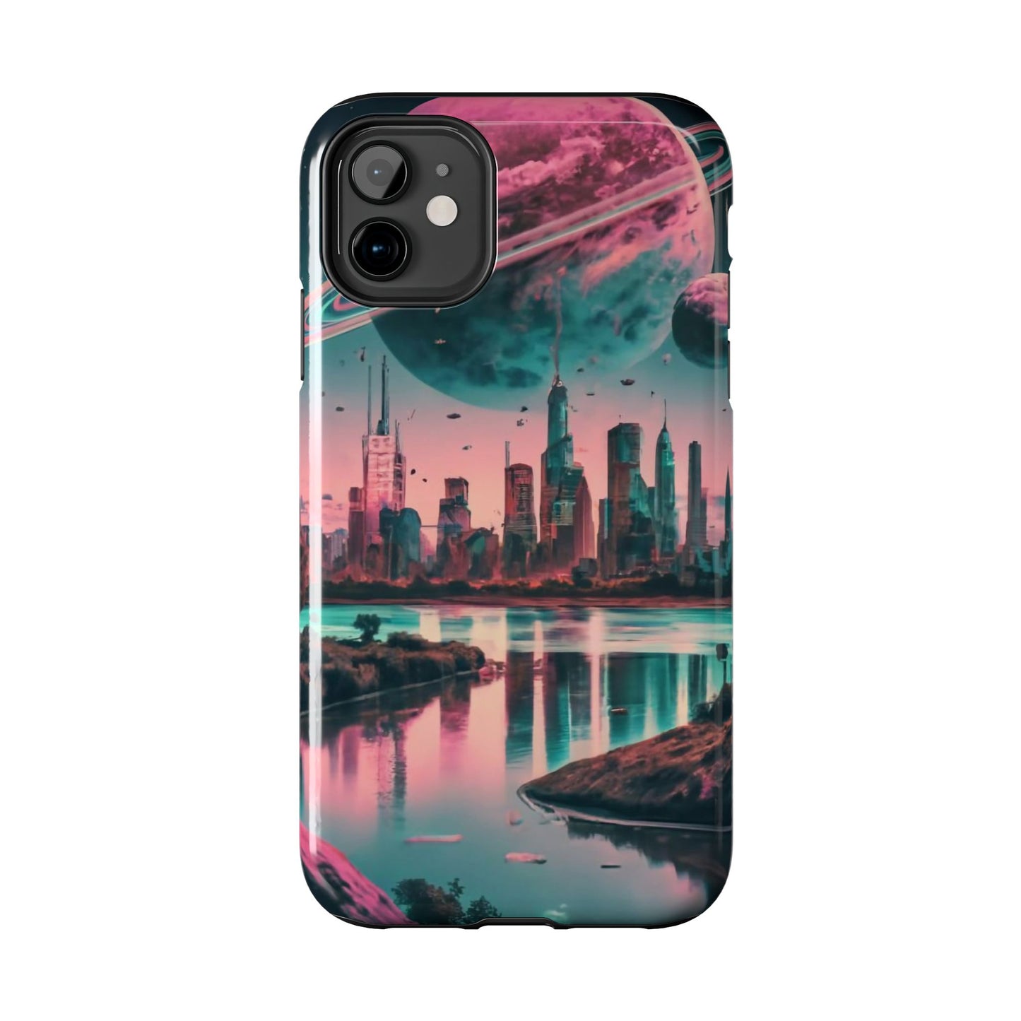 Celestial Cityscape Aerial View Tough Phone Case