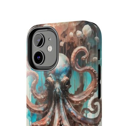 Serene Octopus Watercolor Tough Phone Case