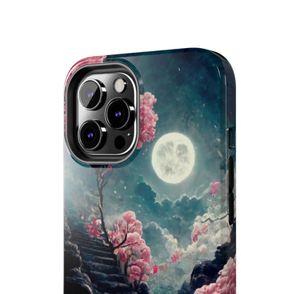 Mountain Path Cherry Blossoms Tough Phone Case