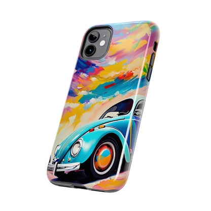 Painted Blue VDub Beetle - Tough Phone Case