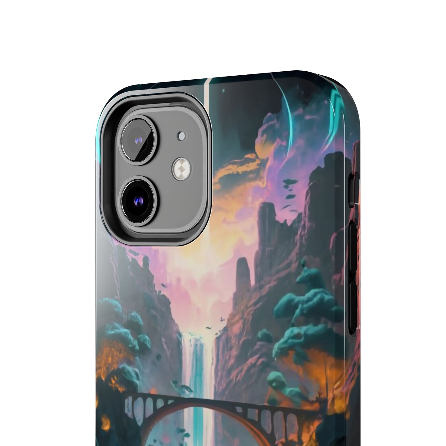 Midnight Cascade Blue Moon Tough Phone Case