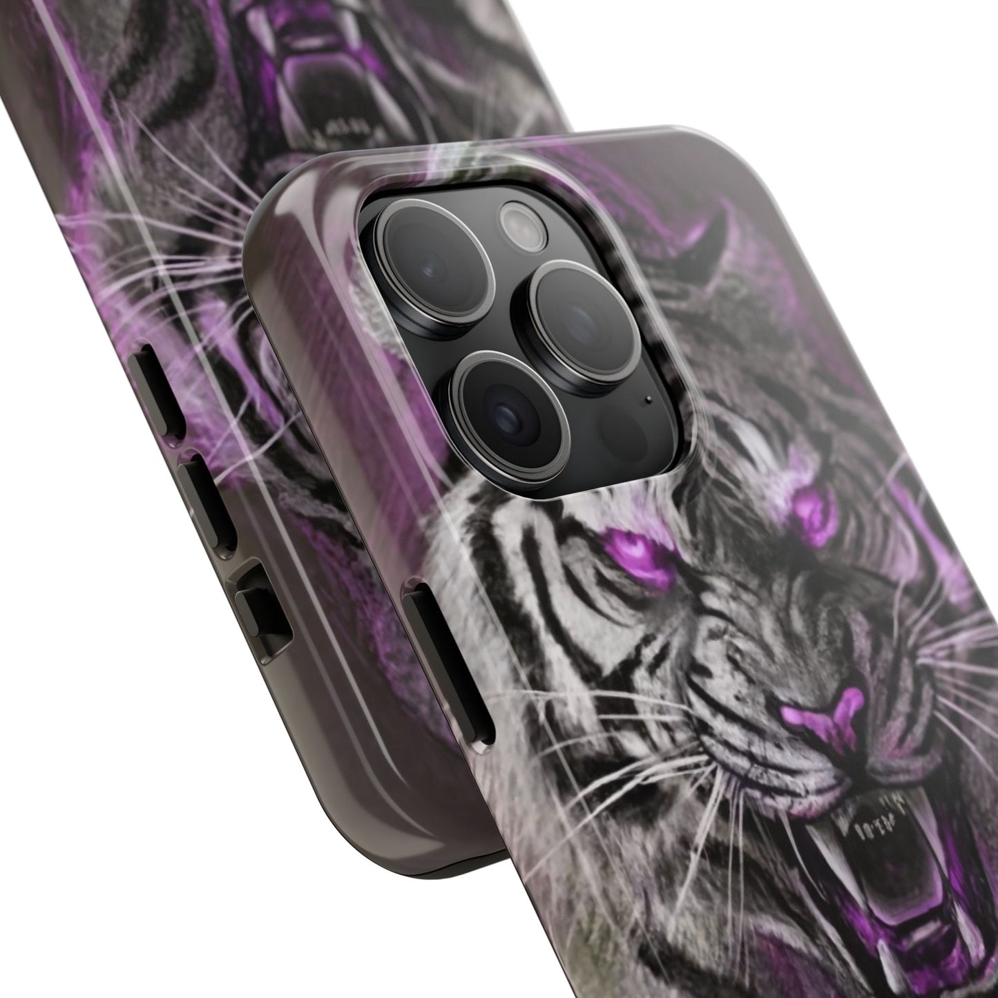 Enigmatic Hunter Tiger Sketch Tough Phone Case