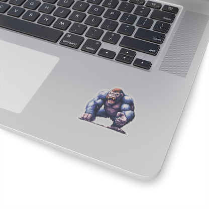 Pixelated Angry Ape Titan Vinyl Sticker