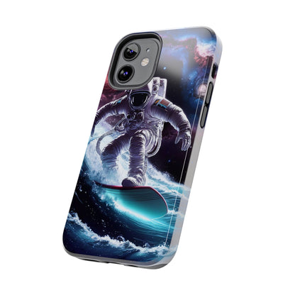 Galactic Wave Rider Astronaut Tough Phone Case