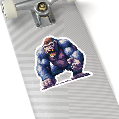 Pixelated Angry Ape Titan Vinyl Sticker