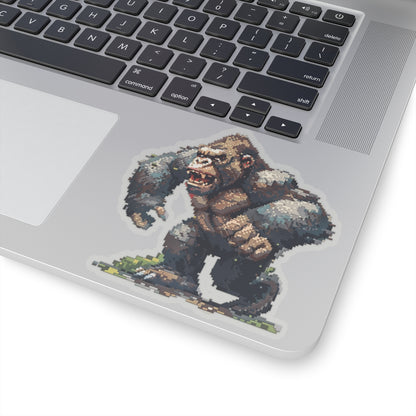 Pixelated Monster Clash Vinyl Sticker