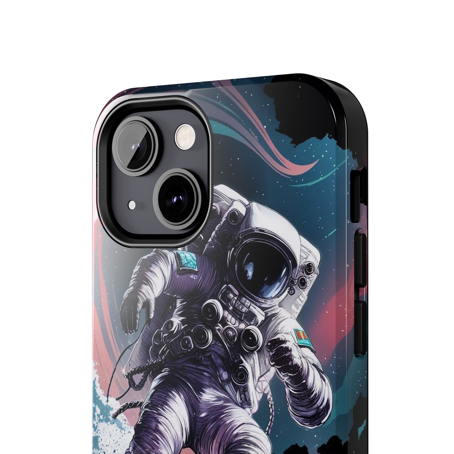 Cosmic Crest Astronaut Wave Rider Tough Phone Case