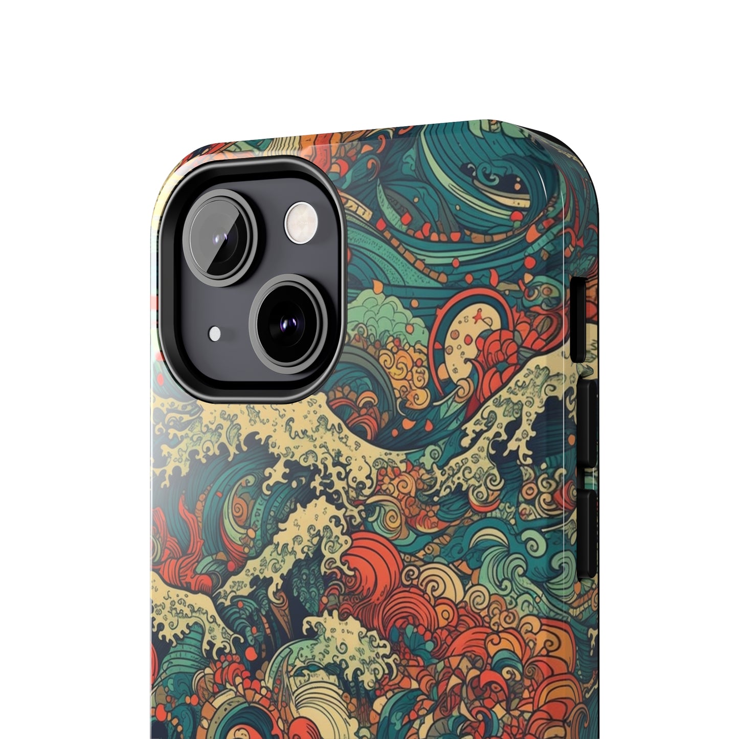 Multi-Hued Swirls - Wave of Colors - Tough Phone Case