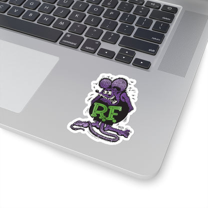 Mysterious Purple & Black Rat Fink Sticker