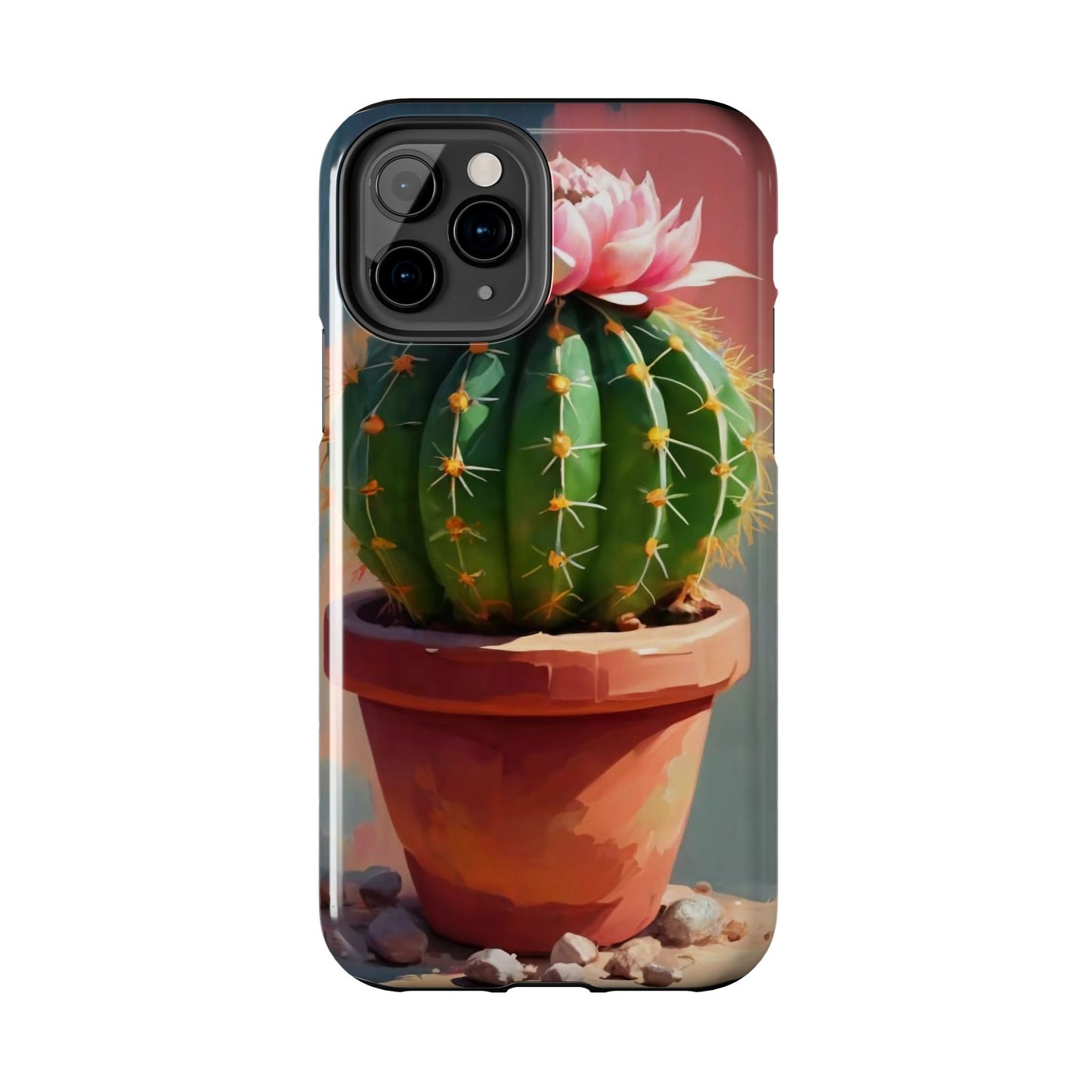 DesertBloom Terracotta Cactus Tough Phone Case