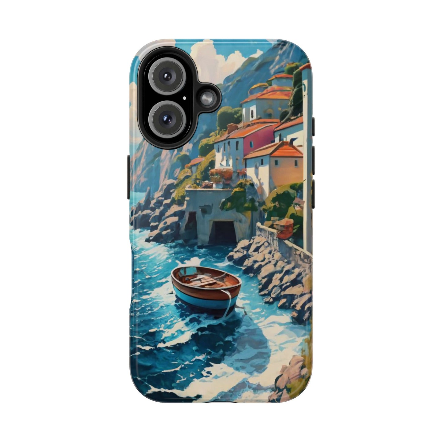 Coastal Dreamscape Boat Tough Phone Case