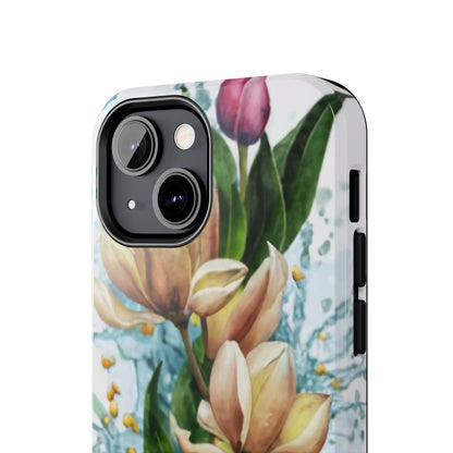 Blossom Splash Watercolor Floral Tough Phone Case