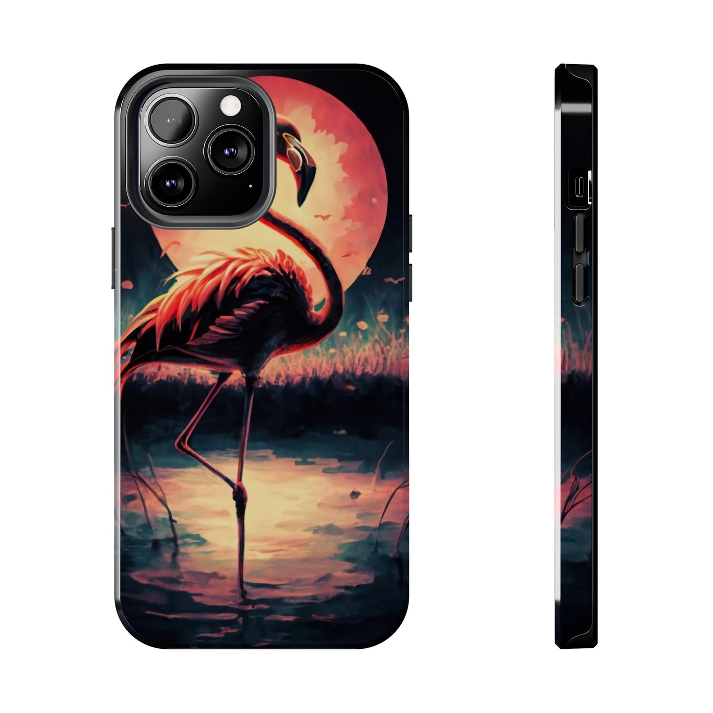 Sunset Flamingo Defender Case