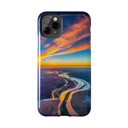 Celestial Sunset Earth View Tough Phone Case